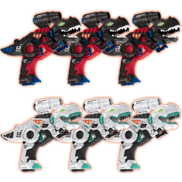 Savorelle Dino Lasergame Set 6 Spelers - T-Rex Blasters, 6+, Geen Vest Nodig