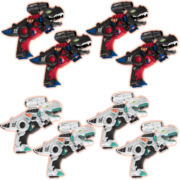 Savorelle Dino Lasergame Set 8 Spelers - T-Rex Blasters, 6+, Geen Vest Nodig