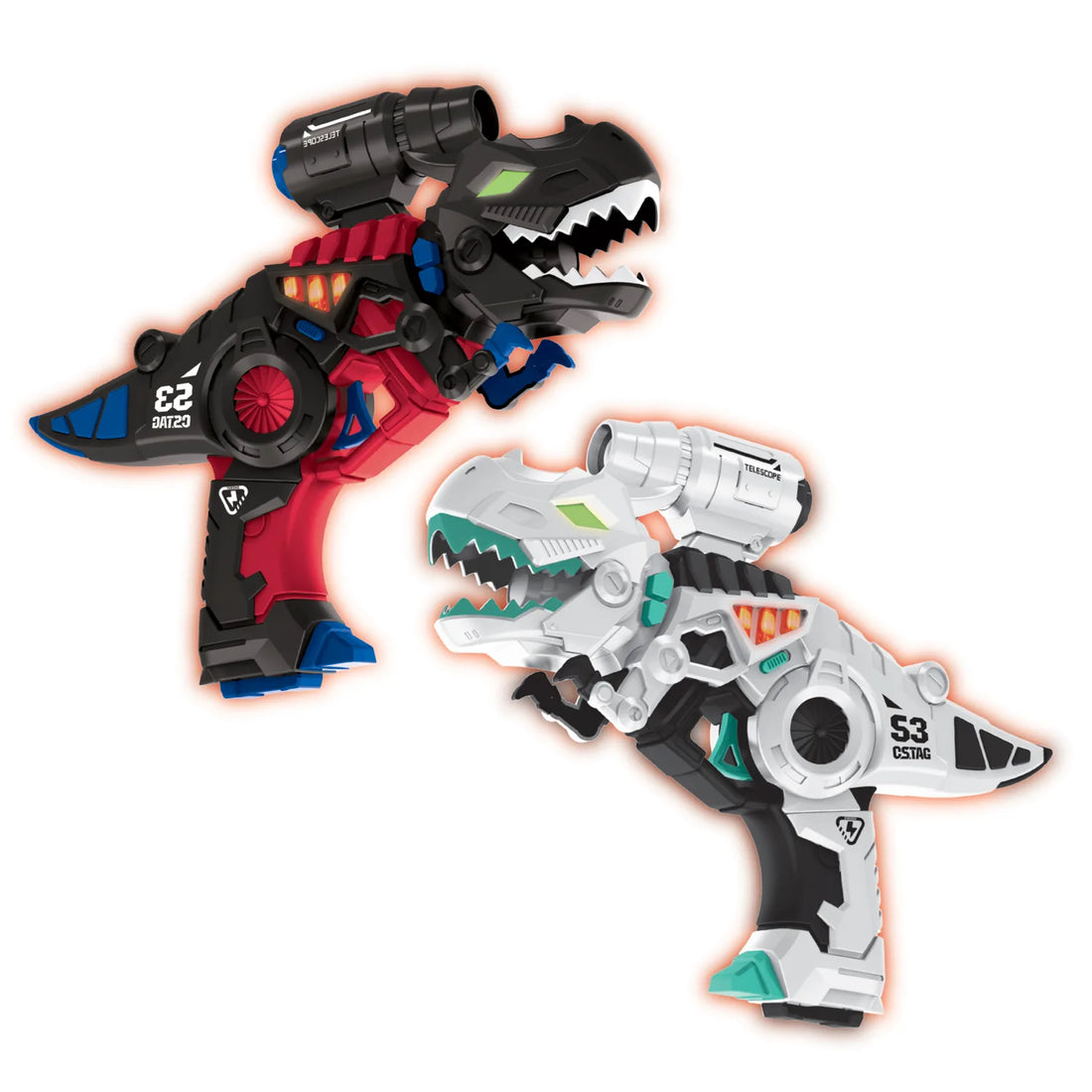 Goedkope lasergame set met twee Dino blasters vanaf 34,95 euro