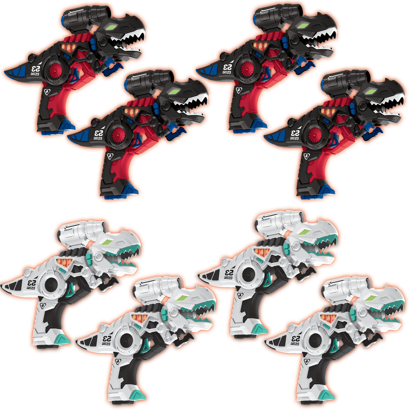 Savorelle Dino Lasergame Set 8 Spelers - T-Rex Blasters, 6+, Geen Vest Nodig