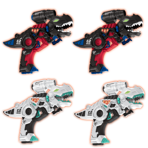 Savorelle Dino Lasergame Set 4 Spelers - T-Rex Blasters, 6+, Geen Vest Nodig