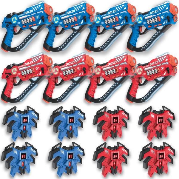 Savorelle Pulse Lasergame Set 8 Spelers - Trillend Vest, Multi-Shot, 8+