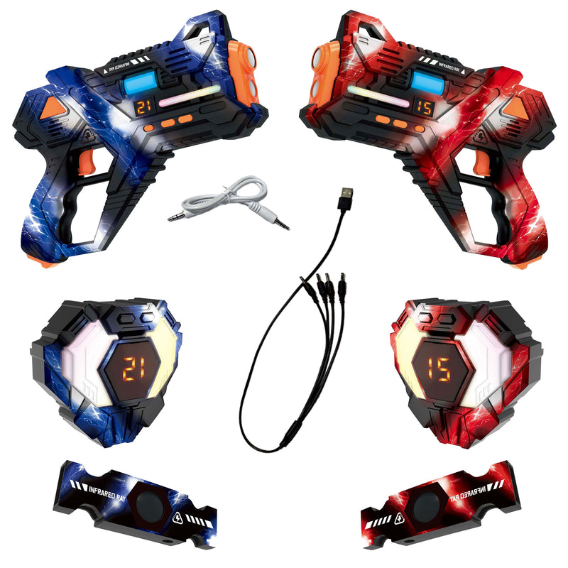 Savorelle Base Lasergame Set 2 Spelers - 360° Vest, 15 Levens, Familie-set