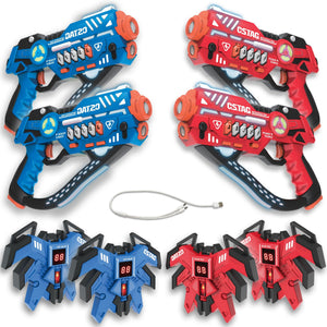 Savorelle Pulse Lasergame Set 4 Spelers - Trillend Vest, Multi-Shot, 8+