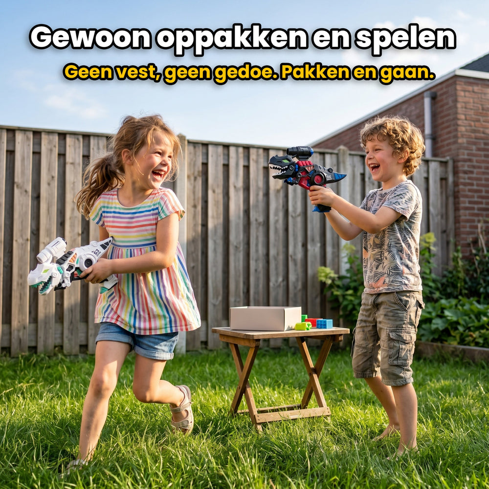 Savorelle Dino Lasergame Set 2 Spelers - T-Rex Blasters, 6+, Geen Vest Nodig