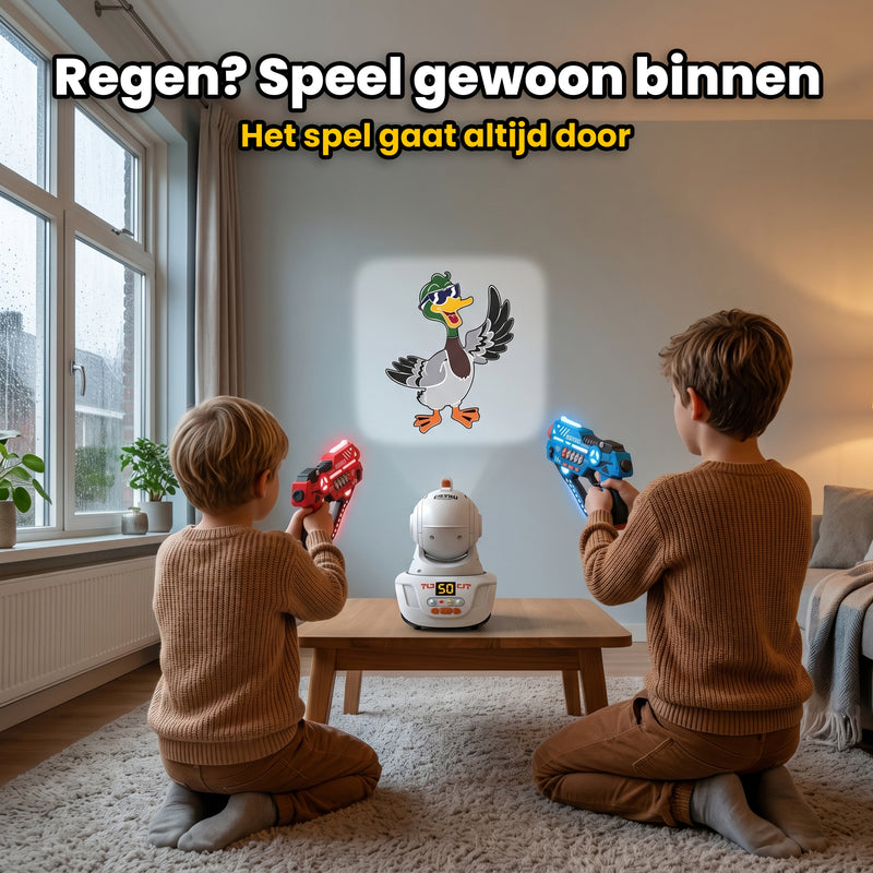 Savorelle Lasergame Projector - Maakt Elke Muur een Schietbaan, Werkt met Alle Sets