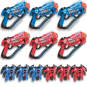 Savorelle Pulse Lasergame Set 6 Spelers - Trillend Vest, Multi-Shot, 8+